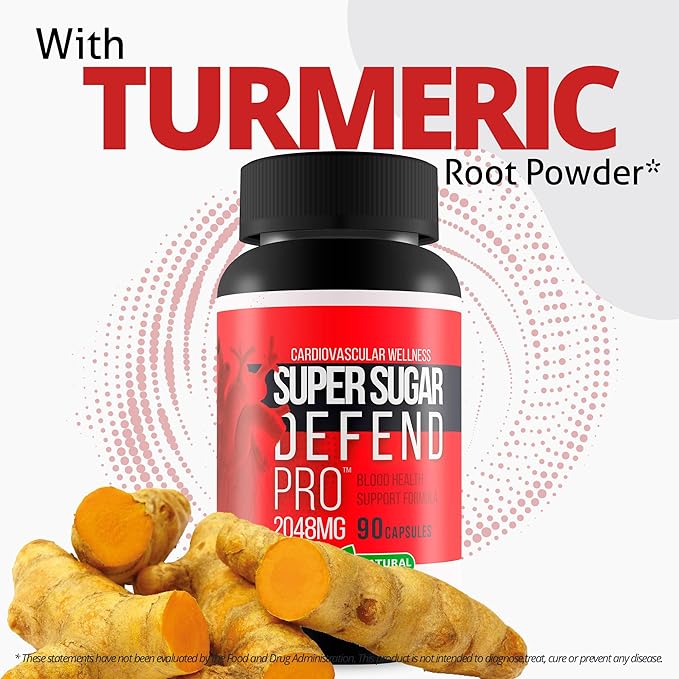 Cardiovascular Wellness Super Sugar Defense Pro - Our Best Blood Support Supplement - Healthy Blood Circulation Support - Blood Support for Women & Men - Herbal Blood Pills Best Blood Supplements
