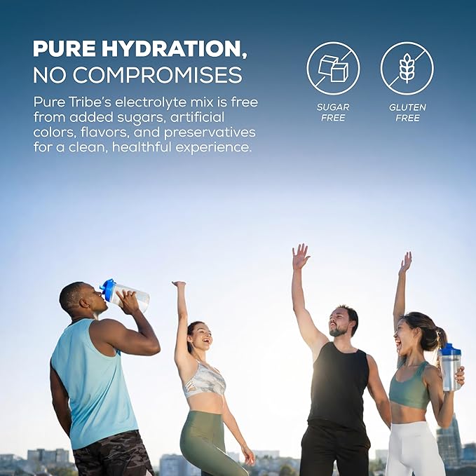 Hydrate + Balance Electrolytes Powder Packets – Vegan & Sugar-Free Hydration Packets with 6 B Vitamins & Adaptogens – Coconut Lime Drink for Instant Hydration & Energy – 30 Stick Servings
