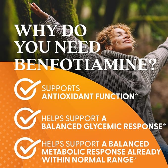 Doctors BEST Benfotiamine 150, Supports Glycemic Balance & Metabolic Response, Non-GMO, Gluten Free, Soy Free, Vegan 120 Veggie Caps