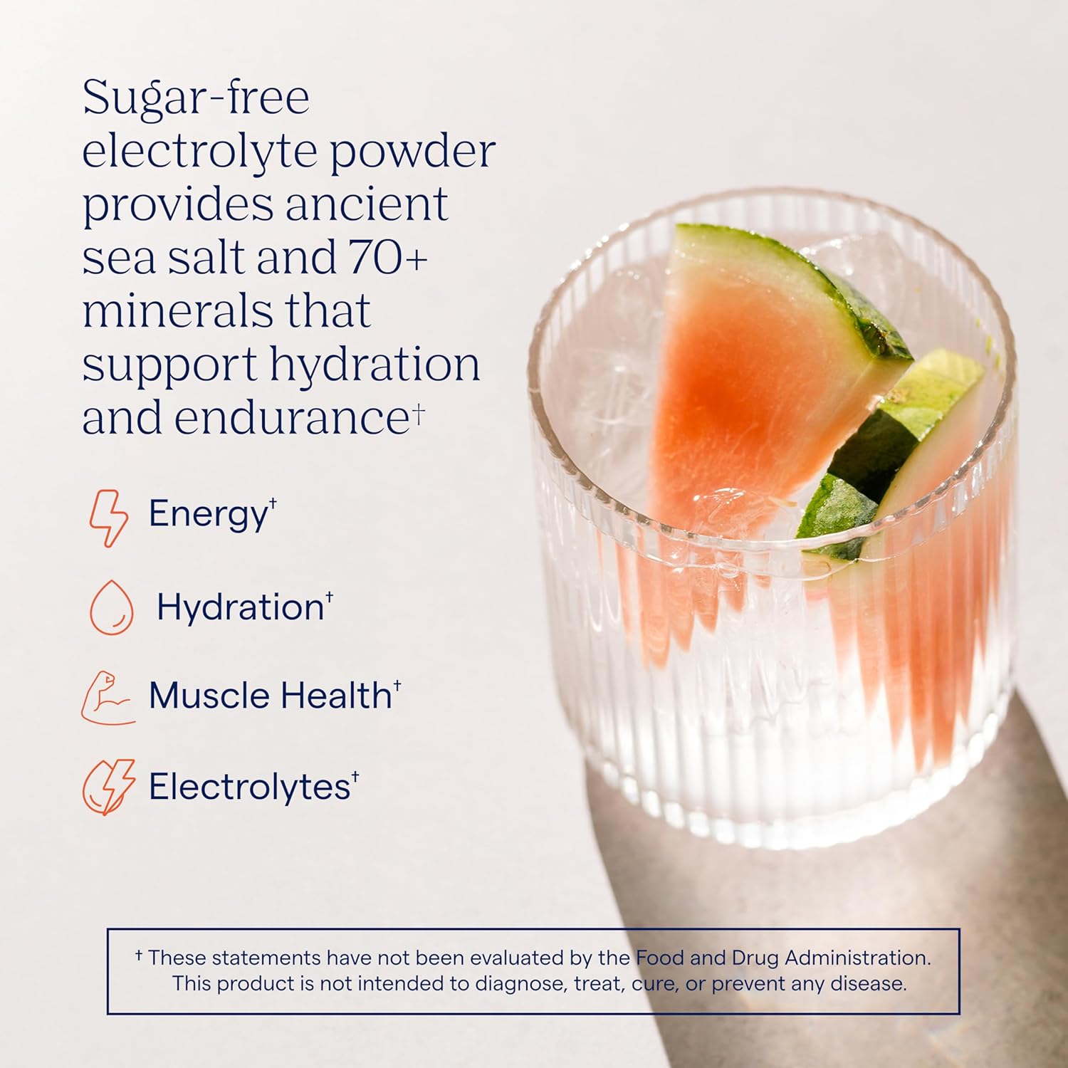 Trace Minerals ZeroLyte Salty Watermelon Flavor - Sugar Free Electrolyte Drink Mix - Supports Hydration, Energy, Stamina - Ancient Sea Salt, Full Spectrum Minerals, Coconut Water - 30 Packets