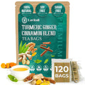 Lavitali, Ginger Turmeric Cinnamon Tea | 120 bags, 100% Pure Herbal Tea | Caffeine-Free, No Sugar, Eco-Friendly Filter Bag | Daily Natural Botanical, Hot or Iced Herbal Infusion