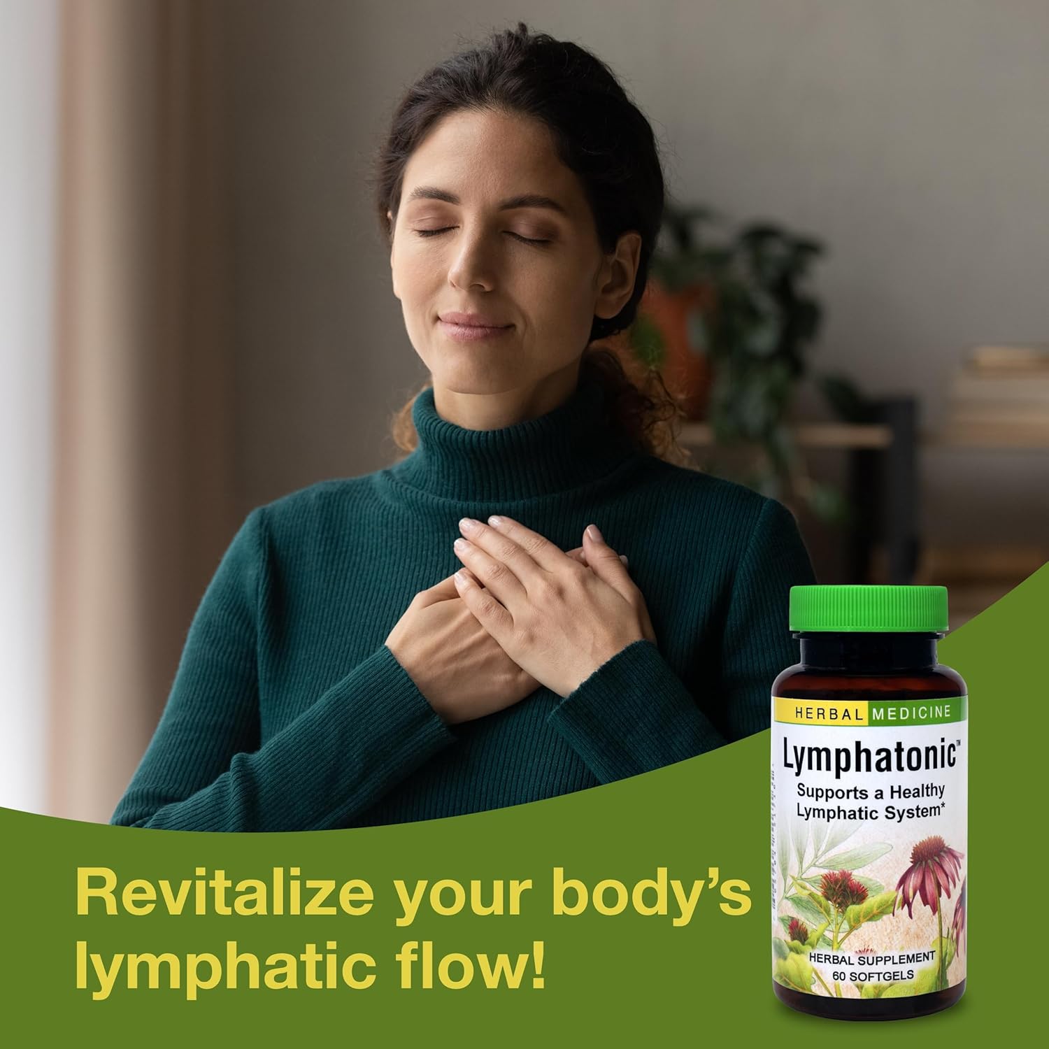 Herbs Etc. Lymphatonic Softgels - Lymph System Support - Support a Healthy Lymphatic System - Gluten-Free Herbal Supplement - 60 Softgels (60 Servings) - 2 Pack