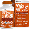 Super Berberine Supplement with Ceylon Cinnamon, BioPerine, Apple Cider, and Turmeric 1500mg - 8-in-1 Dihydroberberine Supplement for Overall Wellness and Balance Support, 120 ct