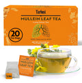 Tarbust Mullein Tea for Lungs Detox,20 Tea Bags, Organic Mullein Leaf Extract for Lungs Cleanse, Herbal Tea Bags for Smokers, Caffeine-Free Lung Detox for Smokers, Better Lungs Respiratory Support
