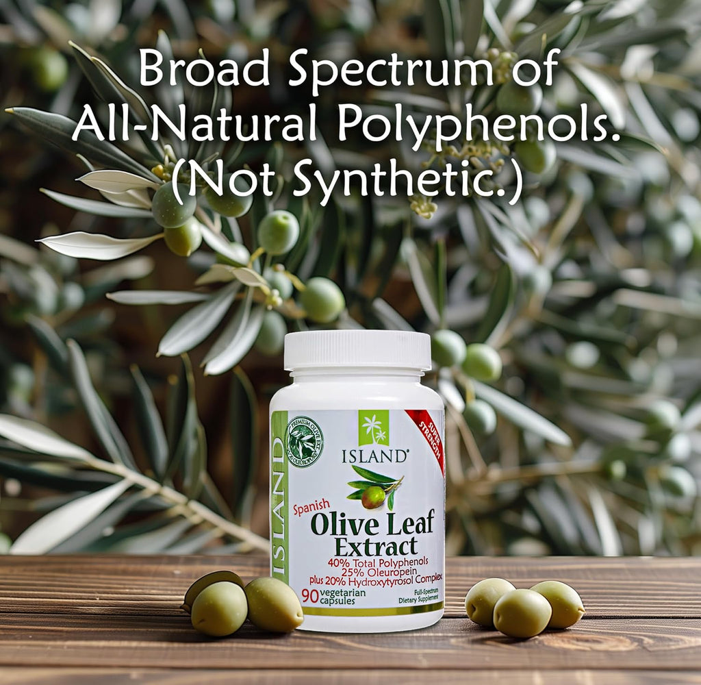 Olive Leaf Extract Capsules – 25% Oleuropein (40% Total Polyphenols), Plus 20% Hydroxytyrosol Complex – 100% Grown & Extracted in Spain (90 Capsules)