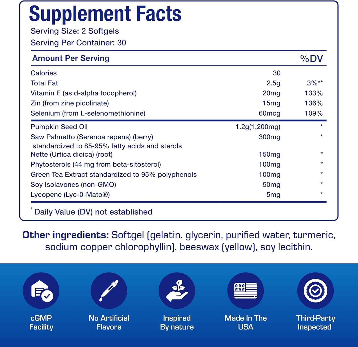 Prostana Prostate Health Supplement for Men - Clinical Formula Herbal Complex with Beta Sitosterol Saw Palmetto and Pumpkin Seed Oil for Prostate Support - Non-GMO & Made in The USA - 1 Month Supply