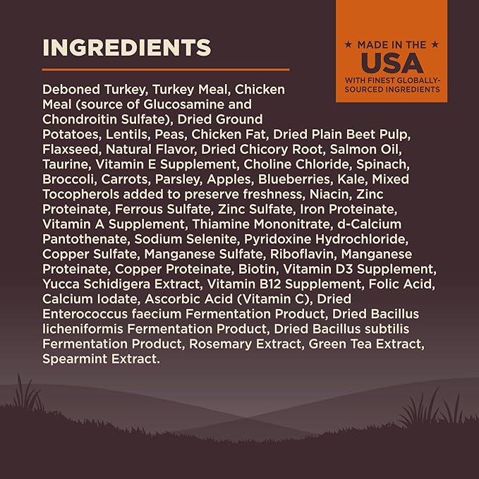 Wellness CORE Dry Dog Food, Grain-Free, High Protein, Natural, Original Turkey & Chicken Recipe, (12-Pound Bag)
