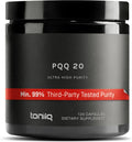 Toniiq 99%+ 20mg Supplement - Ultra High Purity PQQ 20mg Concentrated Formula - PQQ 20 mg 120 Capsules - Pyrroloquinoline Quinone Supplement - 1 Capsule Serving - Vegetarian Capsules