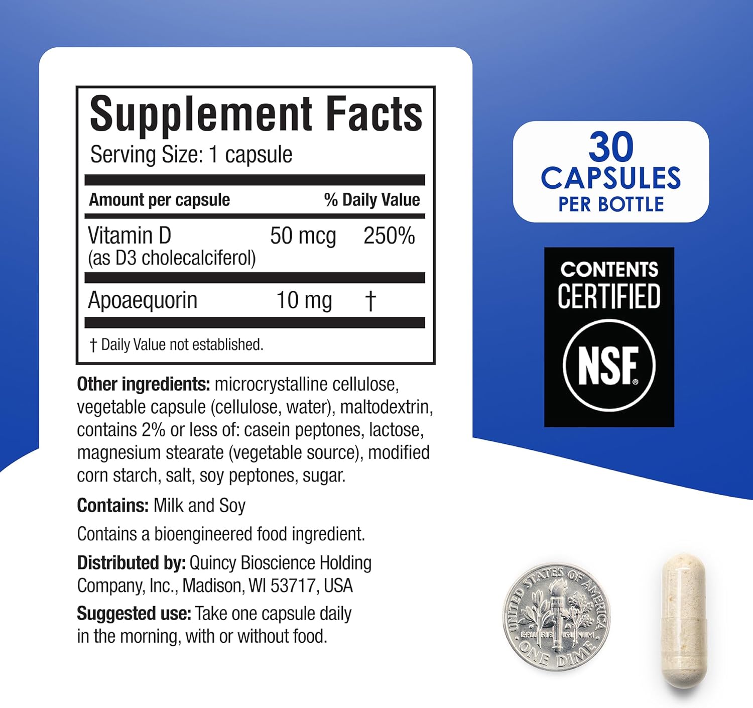 Prevagen Regular Strength - 90 Capsules (3 Month Supply) | Formulated for Your Brain | 10mg of Apoaequorin Plus Vitamin D3
