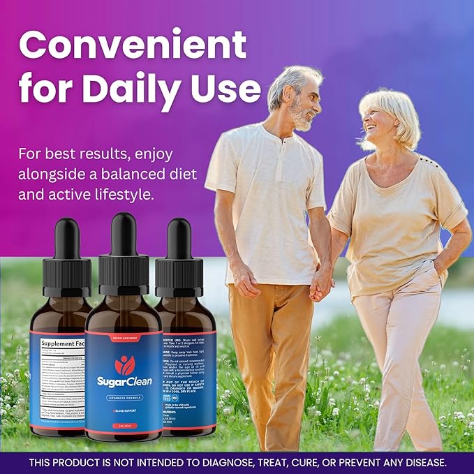 Sugar Clean - Official SugarClean Drops, Advanced Blood Formula Support Supplement - Maximum Strength, Natural Droppers for Overall Health & Wellness Reviews, 1 Bottle for 1 Month