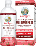 MaryRuth Organics Liquid Nighttime Multimineral | No Melatonin | Bedtime Routine | Magnesium Citrate | Calcium | Zinc | Vitamin D3| Available in 4 Flavors | Vegan | Sugar Free | Gluten Free | 32 Oz