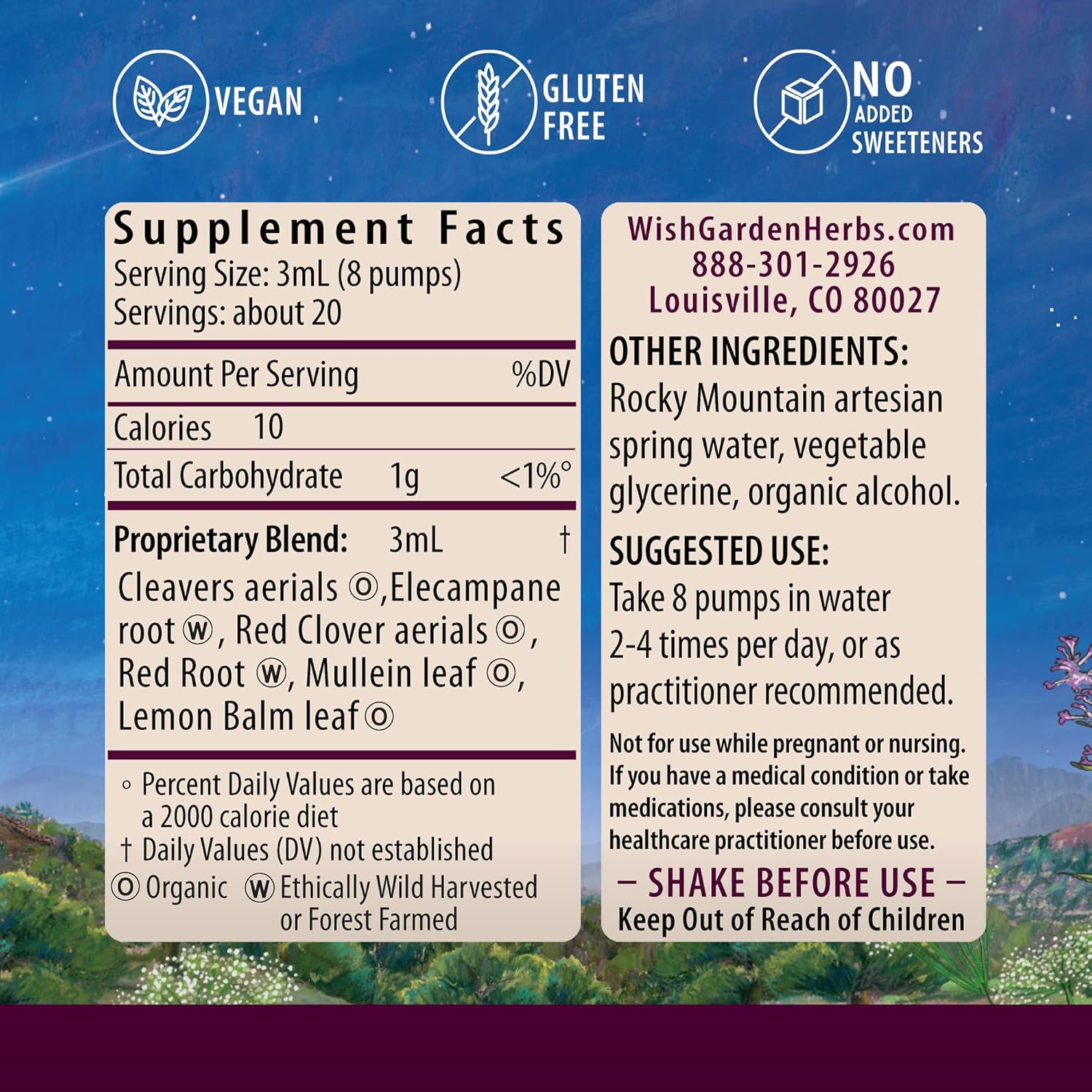 WishGarden Herbs Respiratory Strength Daily Support - Plant-Based Herbal Lung Support Supplement with Organic Mullein & Elecampane, Supports Long-Term Lung Resilience and Better Lung Efficiency, 2oz