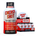 B12 Açaí Pomegranate Extra Strength Energy Shot 8 pk – 260mg Natural Caffeine B12 B6 – Energy & Vitality Support – 2 Servings Sugar Free Zero Calorie Green Tea B-Vitamins Electrolytes Vegan – 1.93 fl oz