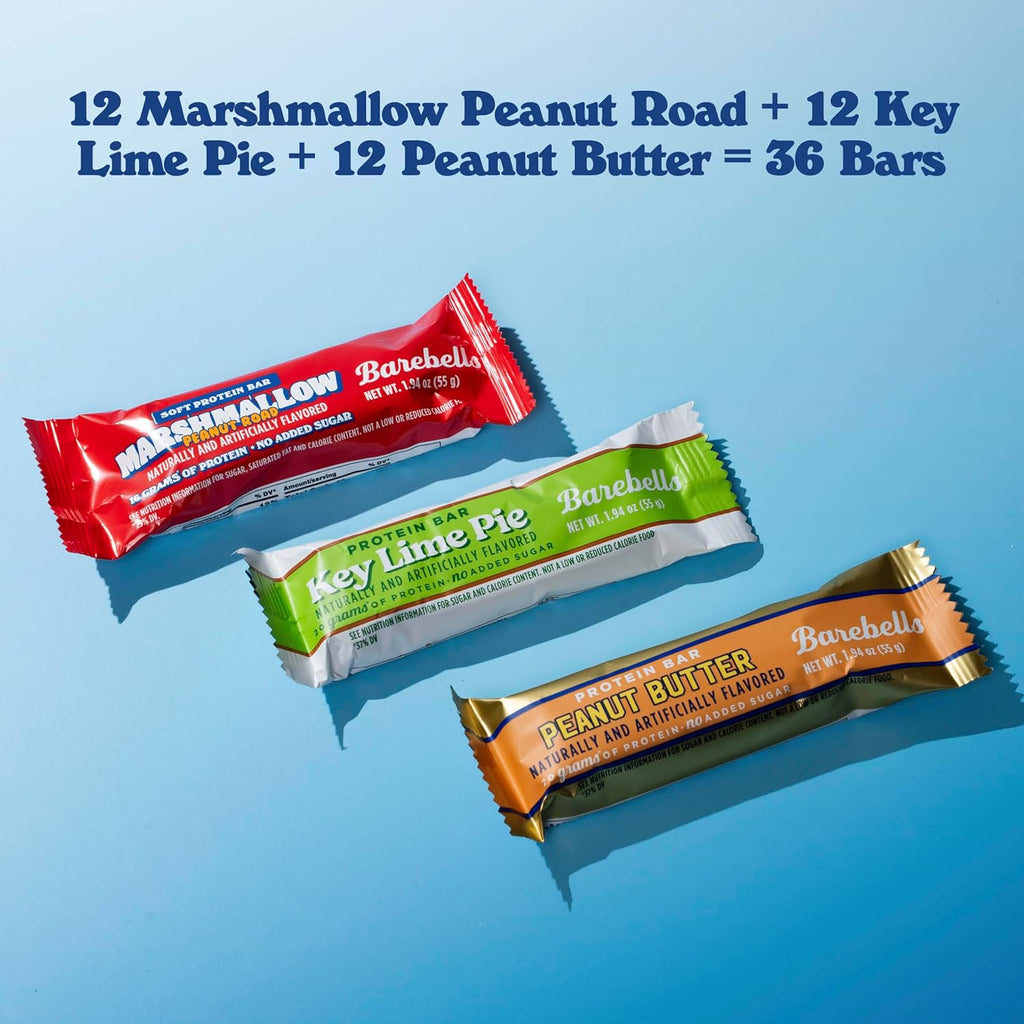 Barebells New On The Block Bundle (3 Mix Pack) – 36 Total Bars, High Protein Snacks, with 16g and 20g Protein & No Added Sugar – On-the-Go Breakfast or Post-Workout Treat