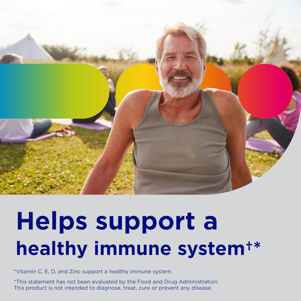 Centrum Minis Silver Multivitamin for Men 50 Plus, Multivitamin/Multimineral Supplement, Vitamin D3, B-Vitamins and Zinc, Non-GMO Ingredients, Supports Memory and Cognition in Older Adults - 280 Ct