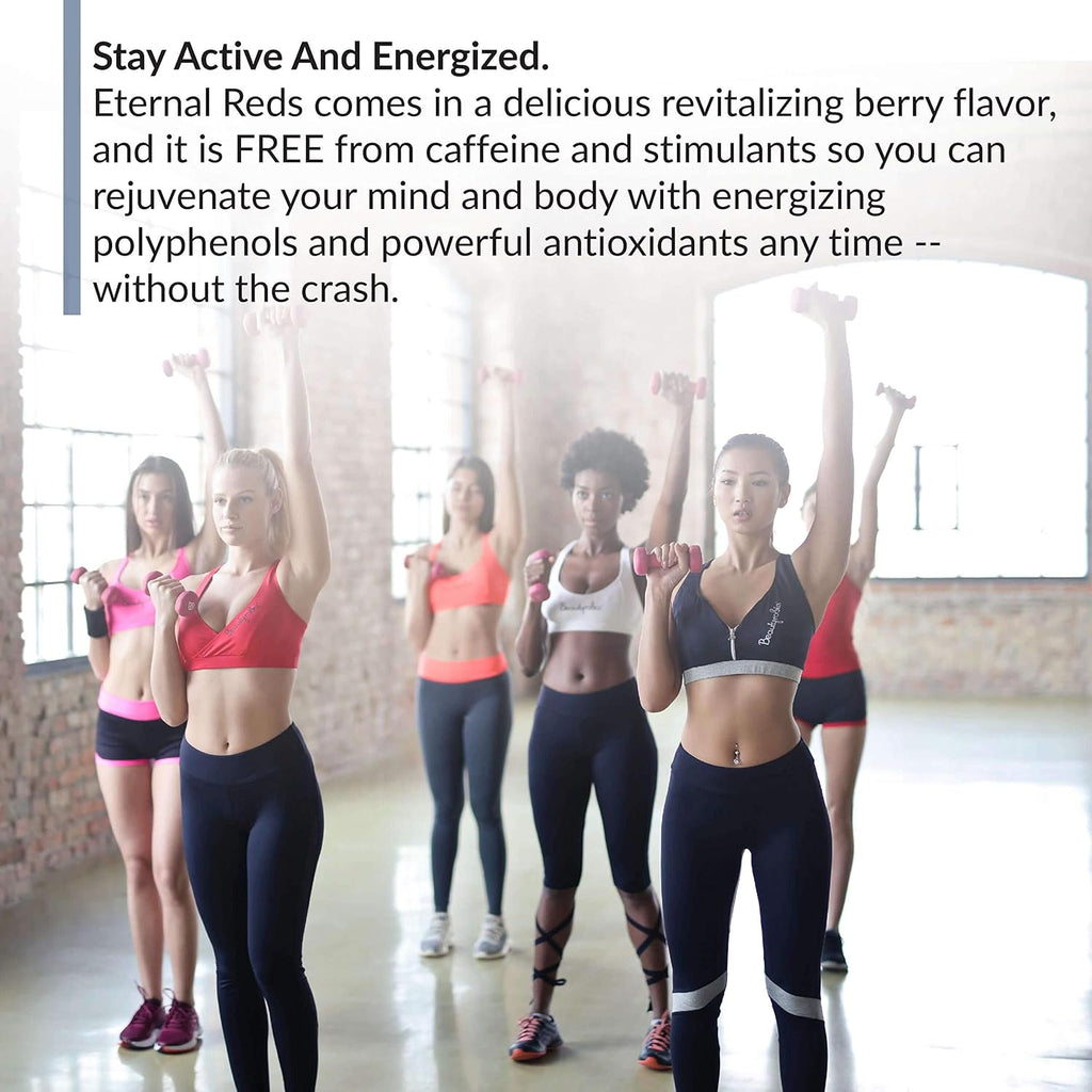 BioTrust Eternal Reds, Red Superfoods Powder, Support for Heart Health and Circulation, Energy, Stamina, No Added Sugar or Caffeine, Naturally Flavored and Sweetened, Berry Flavor (30 Servings)