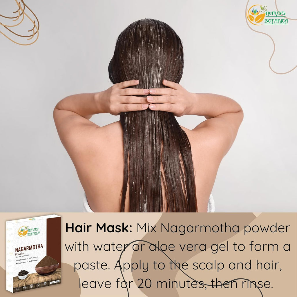 Organic Nagarmotha Powder Cyperus Rotundus Ayurvedic Formula for Digestion 100% Pure Premium Quality Herbal Supplement for Men and Women Promotes Healthy Hair Care 150 GMS / 5.3 oz
