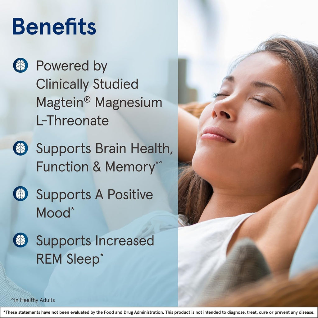 Jarrow Formulas Magnesium L-Threonate, MagMind Brain Supplements for Memory Support, 90 Veggie Capsules, Up to a 30 Day Supply, Pack of 12