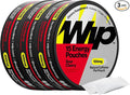 Wip Energy Pouches | 100mg Natural Caffeine | Vitamins and Minerals | Sour Cherry | 15 Pouches Per Can | 3 Cans