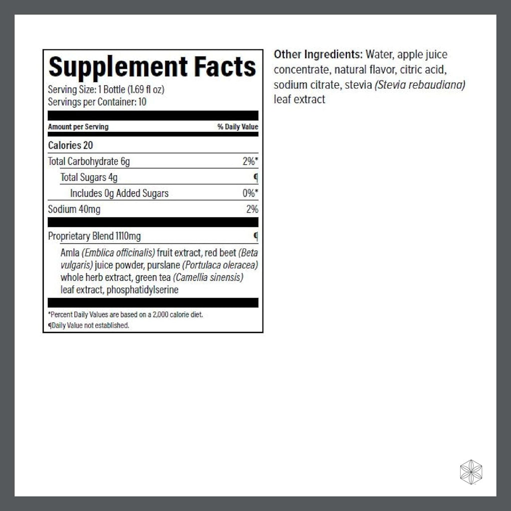 Isagenix Nootropic Elixir- Brain Health & Focus Supplement - Liquid Supplement with Green Tea Extract to Support a Healthy Mindset - 1.69 Oz Bottles (10 Count)