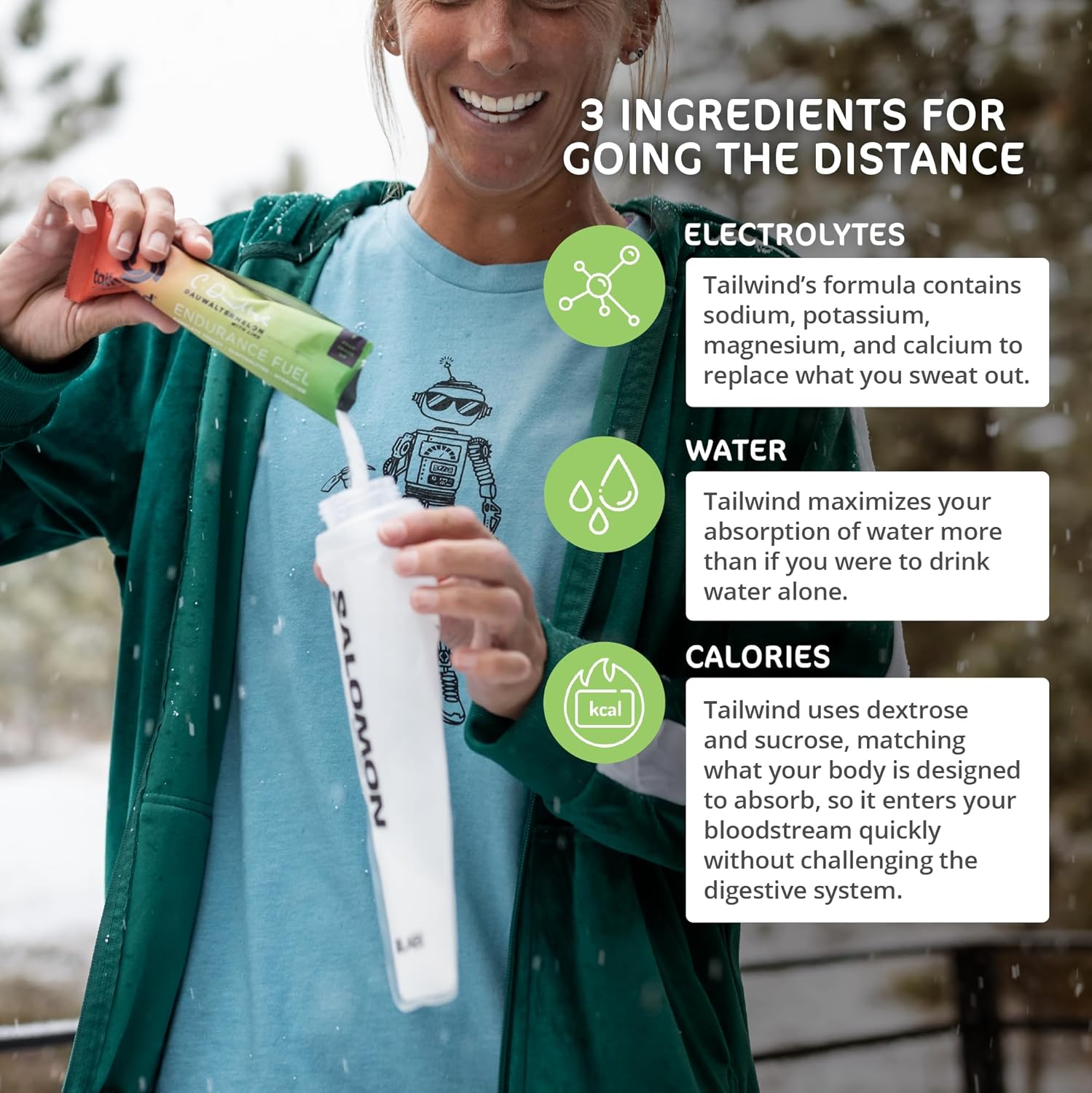 Tailwind Nutrition Endurance Fuel, Grab-and-Go Sports Drink Powder Mix with Electrolytes, Non-GMO, Free of Soy, Dairy, and Gluten, Vegan-Friendly, Dauwaltermelon, Pack of 12