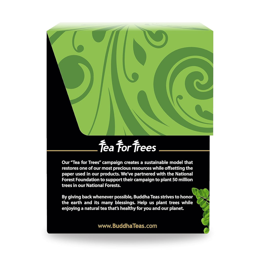 Buddha Teas - Moringa Tea - Herbal Tea - Source of Essential Vitamins & Minerals - Natural Ingredients - Caffeine Free - OU Kosher - 18 Tea Bags (Pack of 1)