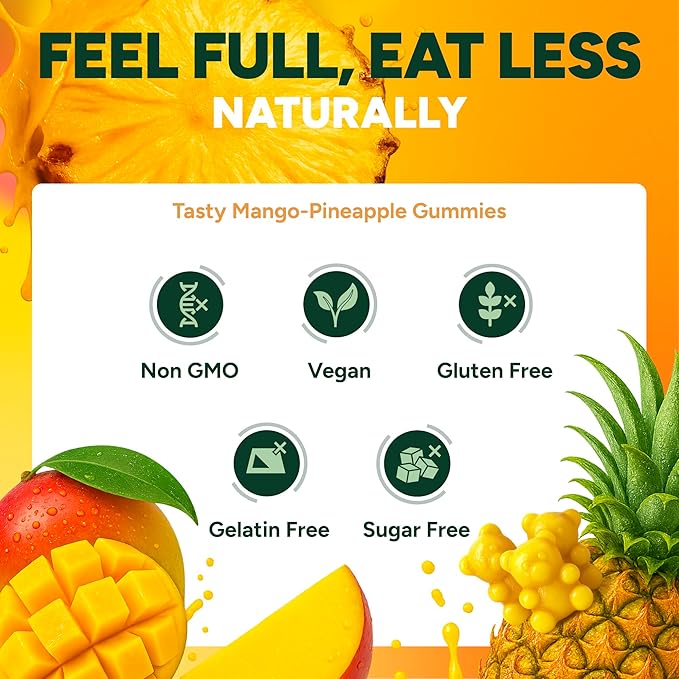 GLP-1 Support Gummies – Sugar-Free Appetite & Craving Control with Berberine, Cinnamon, Turmeric, Garcinia & Raspberry Ketones – Digestion, De-Bloating, Carb Blocker, Vegan, Keto | Diet Kits & Systems