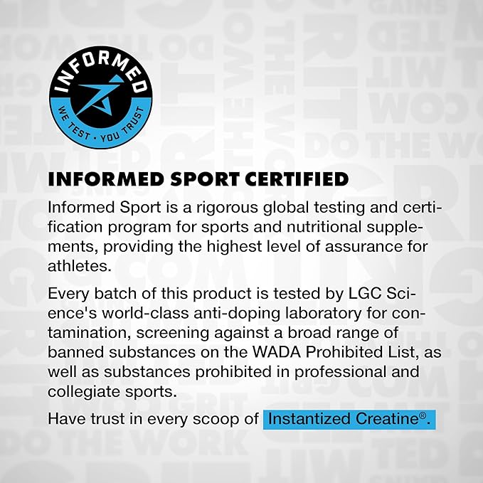 Gains in Bulk Instantized Creatine Monohydrate for Women and Men, Soluble Pre Workout Powder, Supports Muscle Building, Strength and Performance, Bodybuilding Supplements, Blue Raspberry, 30 Servings