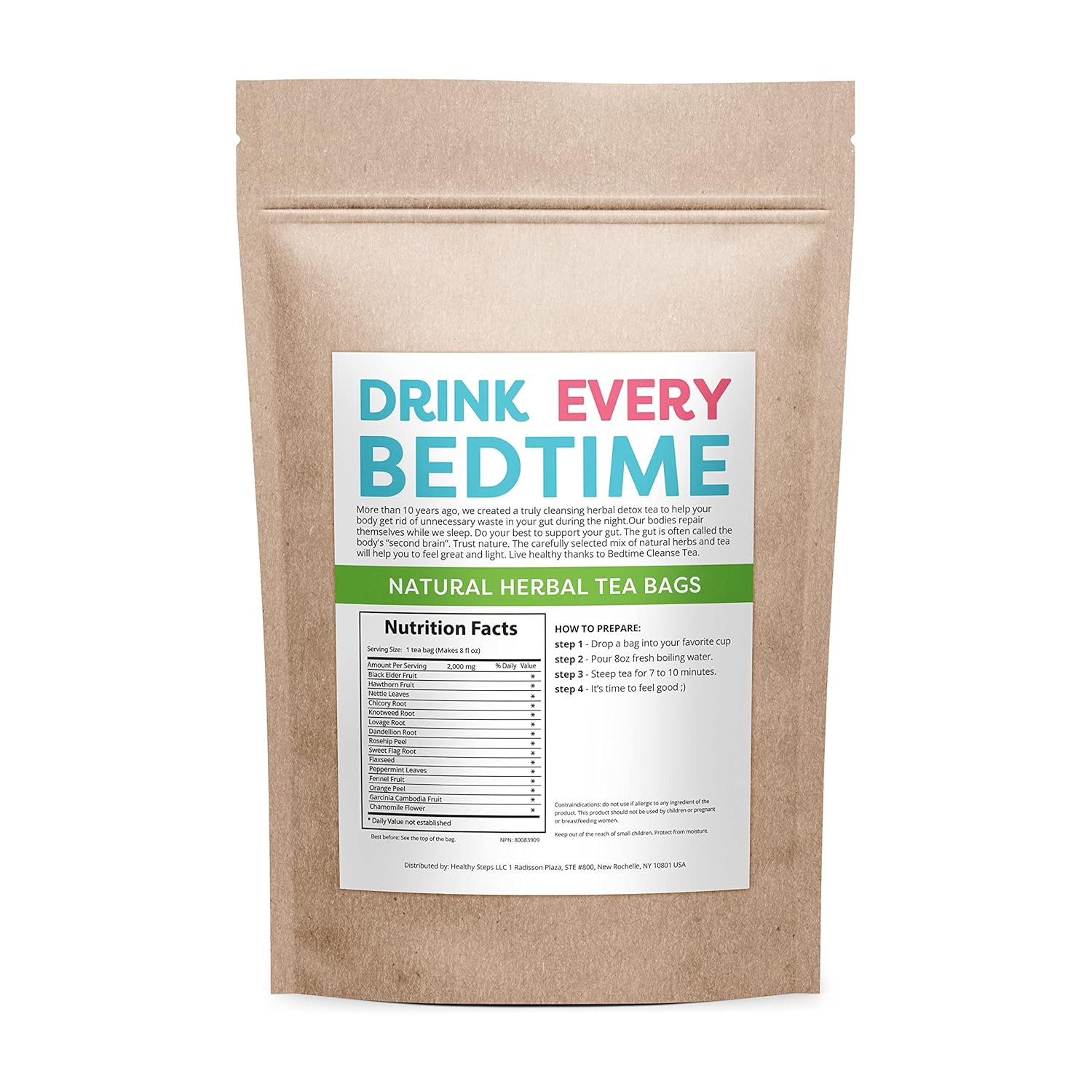 14 Day Teatox: Detox Skinny Herb Tea - Effective Detox Tea - Helps with Bloating and Constipation - Supports Body Cleanse - 100% NATURAL