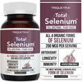 Total Selenium - 200 mcg, Plant-Based Selenium - Full Spectrum, Contains 4 Essential Organic Forms of Selenium Including Selenomethionine - Derived from Garlic - 60 Capsules