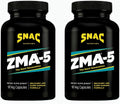 SNAC ZMA-5 Sleep Aid Supplement, Promote Muscle Recovery & Growth, Immune Support, & Restorative Sleep with Zinc, Magnesium & 5-HTP, Post Workout, Before Bed ZMA Supplements 180 Count (2 Pack)
