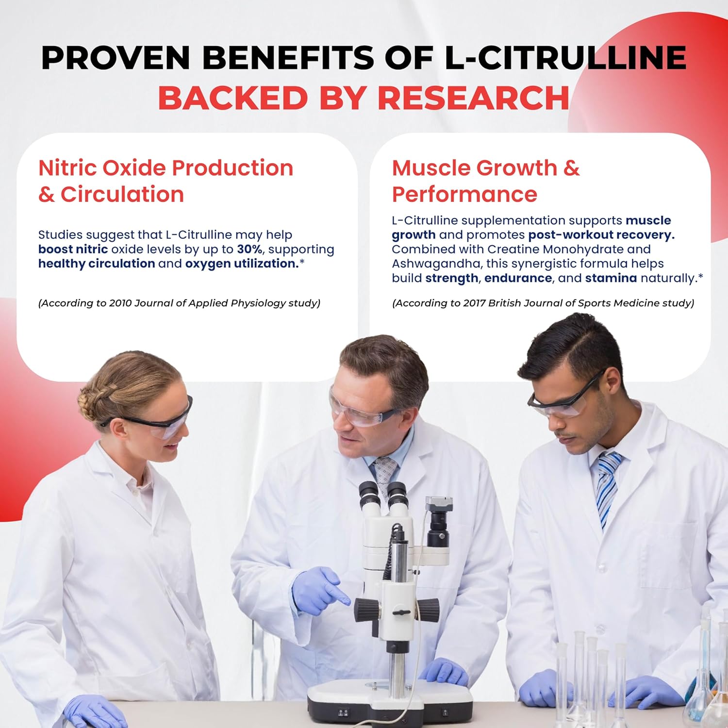 L-Citrulline Supplement Capsules Enriched with L-Arginine, Taurine, Creatine, Tongkat Ali, Fadogia Agrestis | Ultra Nitric Oxide Booster for Muscle Endurance, Stamina & Recovery | 180 Capsules