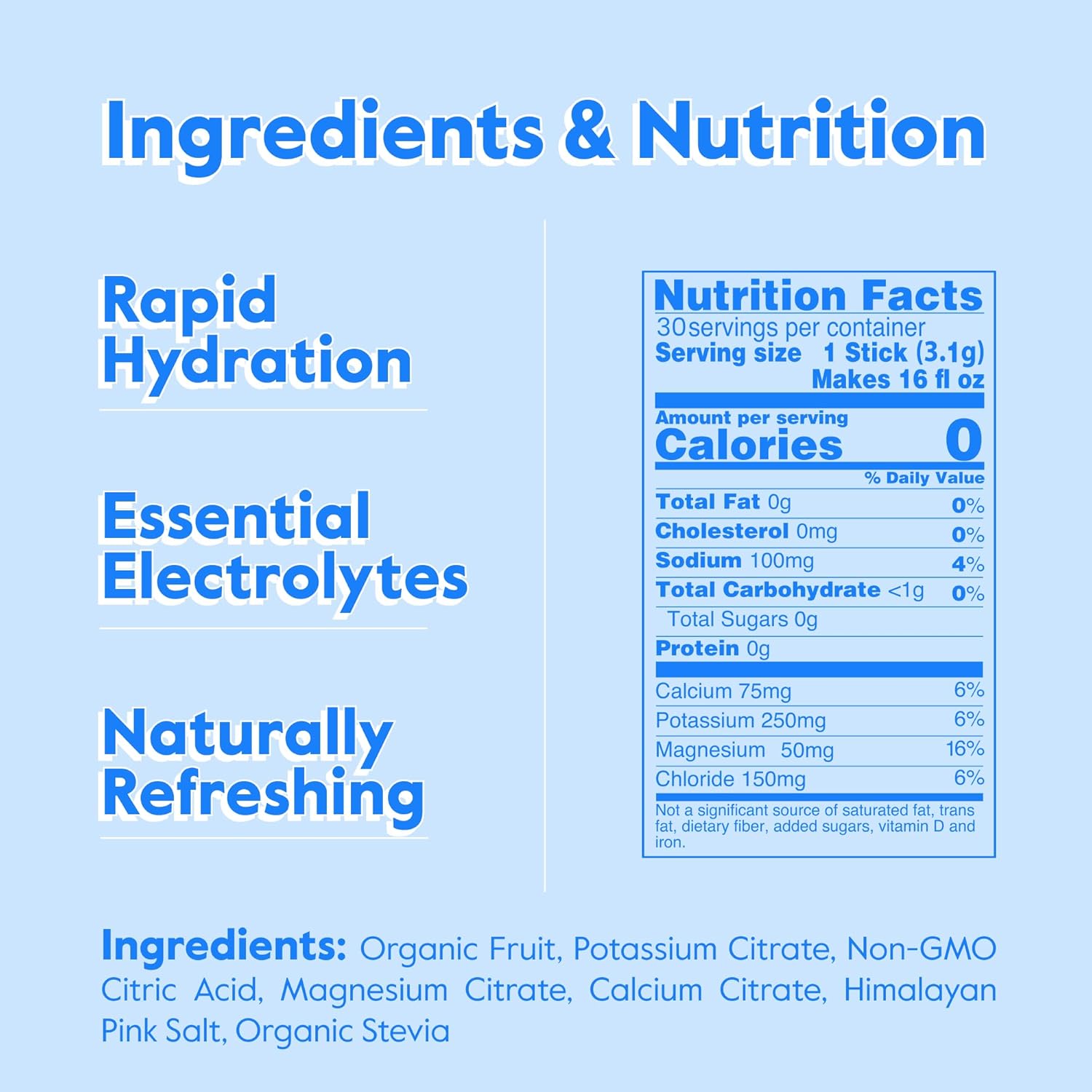 Nectar Sugar Free Electrolytes Powder - Organic Fruit No Sugar or Calories - Hydration Powder for Dehydration Relief and Rapid Rehydration - Keto and Paleo (Orange 40 Serving Tub)
