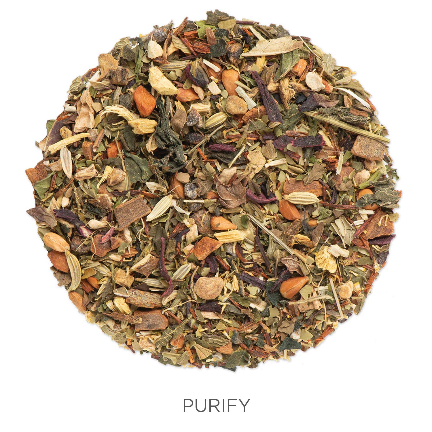 Tea Forte Purify Premium Organic Loose Leaf Caffeinated Herbal Tea Blend Canister, Makes 35-50 Cups