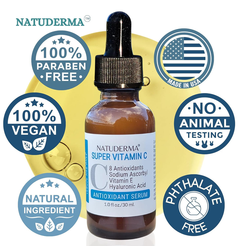 Hydrodermabrasion Solutions Set | Brightening Rejuvenating Serum for Hydro Dermabrasion Machine and Oxygen Facial, Bright-Renew of 16oz | and Super Vitamin C Serum of 1oz by Natuderma