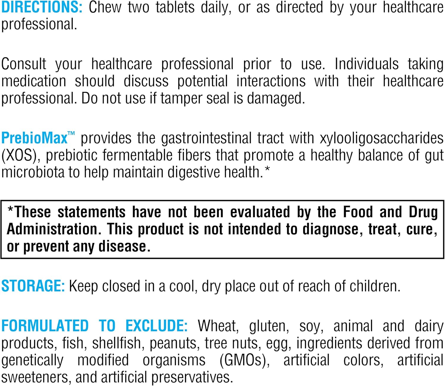 XYMOGEN PrebioMax Prebiotic Fiber Supplement - Xylooligosaccharides (XOS) to Help Maintain Digestive Health + Support Healthy Microbial Activity in The GI Tract - Sour Apple (60 Chewable Tablets)