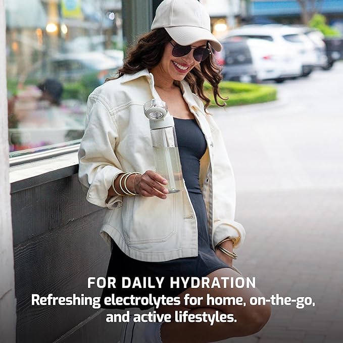 TRULABS Hydrate - Glacier. Sugar Free Electrolytes Hydration Packets. Each Serving Contains 1422 mg of Electrolytes &19 Vitamins & Minerals (16 ct)