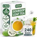 LeafLea 240 Premium Soursop Leaf Tea Bags, 100% Dried Soursop Graviola Leaves with a Smooth, Earthy Flavor, Hoja Guanabana Leaf Herbal Tea Bags for Natural Digestion Support, No Caffeine, Sugar-Free