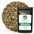 Elephantal Wellness Premium Brain Herbal Tea | Nootropic Focus & Mental Clarity with Ginkgo, Bacopa, Gotu Kola & Rosemary | Non-GMO, Caffeine-Free Coffee Alternative, Handmade Loose Leaf Blend, 2oz Loose Leaf, 20 Servings