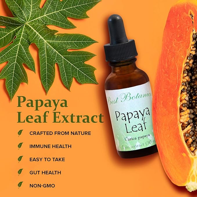 Best Botanicals Papaya Leaf Extract 1 oz.