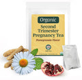 Jade Tea - Organic Second Trimester Pregnancy Tea | Uterine Toning Prep & Sustained Prenatal Mineral Support | Caffeine-Free, Fair Trade, Sustainable, Made In USA (Pomegranate)
