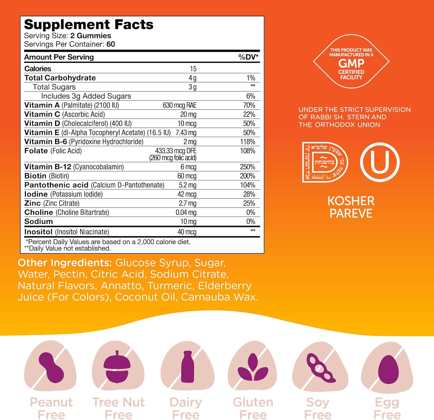 Zahler - Chapter One Kids Multivitamin Gummy with 13 Vitamins & Nutrients (120 Flavored Gummies) - Certified Kosher Kids Vitamins Including Vitamin C, D3, Zinc & More - Delicious Multivitamin Gummies