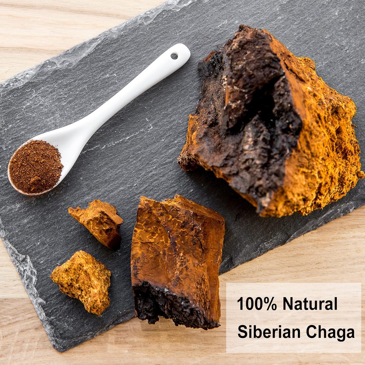 TEARELAE - Chaga Tea - 2g x 40 Count - Wild Harvest from Siberia - 100% Pure Natural Chaga Mushroom Tea Bag - Additive-Free - Non-GMO - Caffeine-free (Pack of 2)