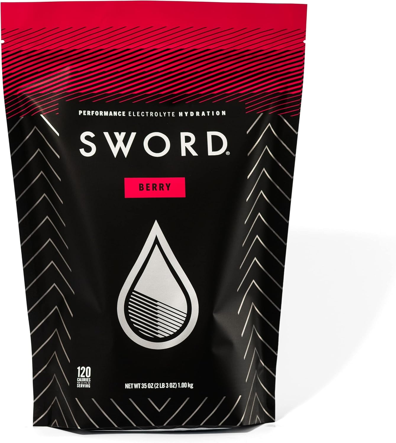 SWORD PERFORMANCE Electrolyte Replenisher Powder Drink Mix, Berry, 30-Serving Resealable Bag w/Scoop