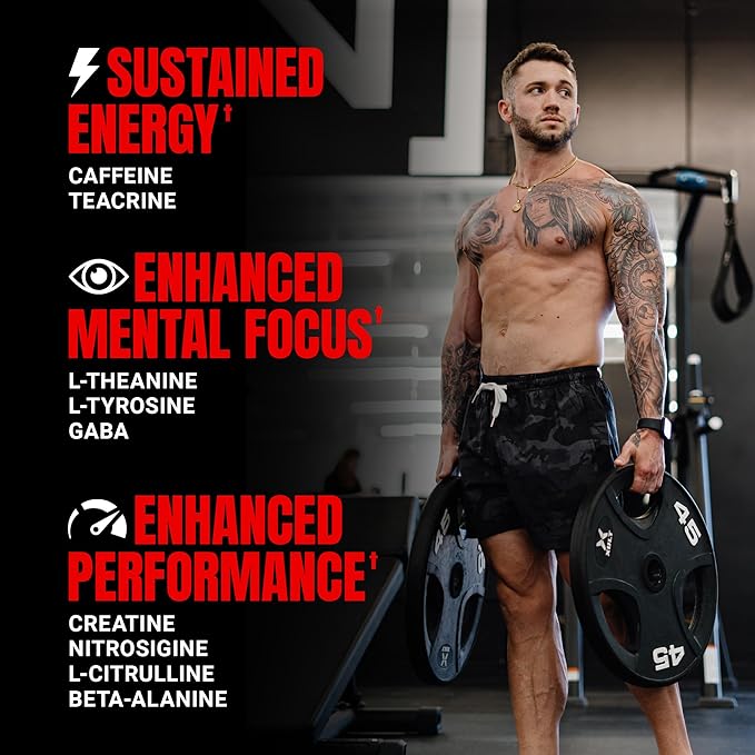 PROSUPPS Mr. Hyde Signature Pre Workout Powder with Creatine, Beta Alanine & Caffeine - Performance, Energy & Endurance - Clean Fitness & Gym Supplements for Men & Women (Fruit Punch, 60 Servings)