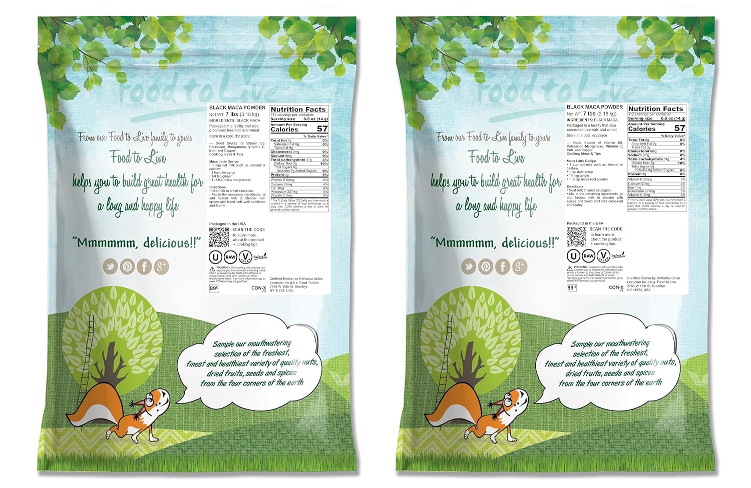 Black Maca Powder, 14 Pounds – Finely Ground Raw Dried Root, Kosher, Vegan, Non-Gelatinized Powder, Bulk. Energizing Superfood Supplement. Perfect for Smoothies, Granola, Oats, and Drinks.