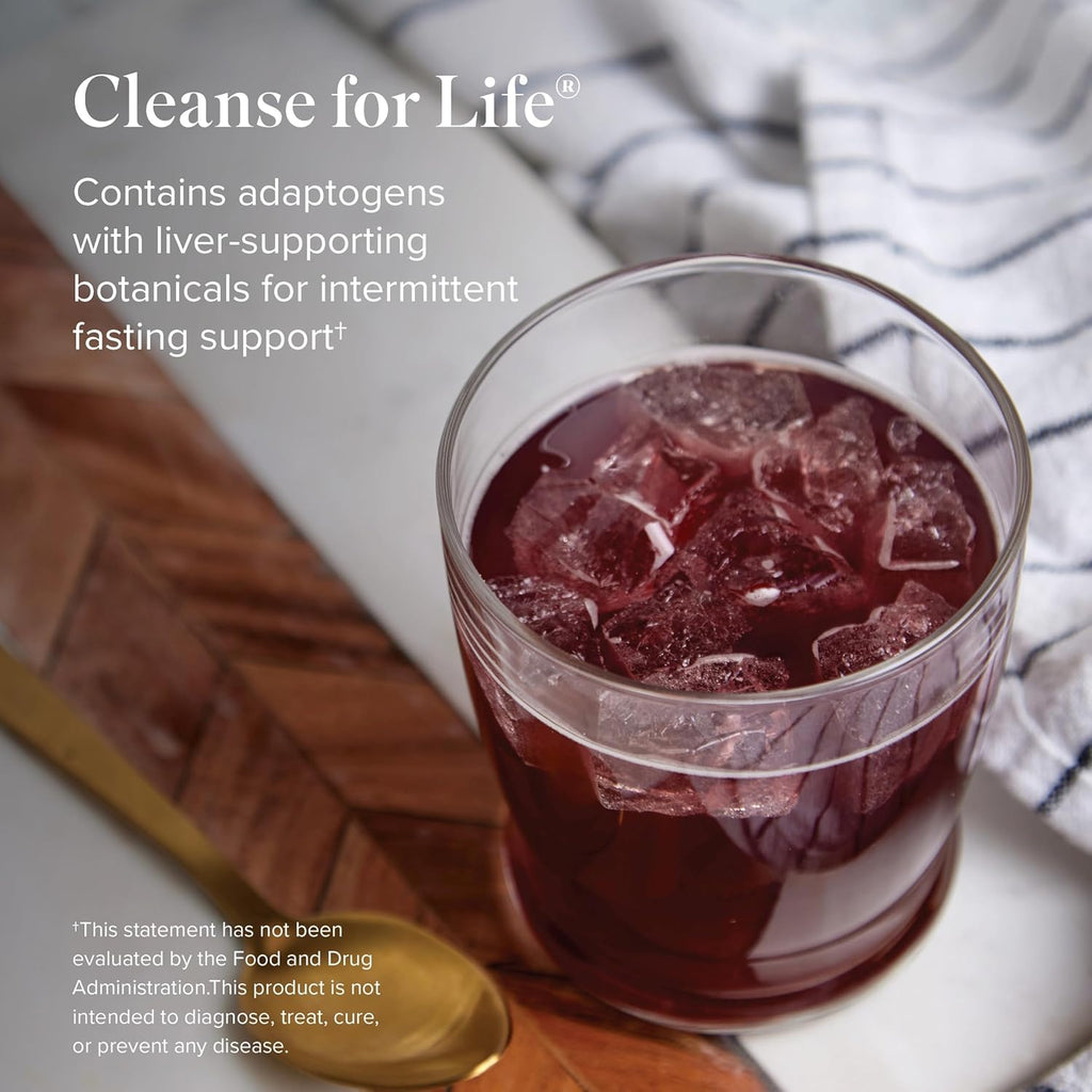 Isagenix Cleanse for Life - Powder Supplement for Cleanse Drink with No Laxatives or Diuretics - Support Metabolism with Vitamin B12 & Niacin - Natural Rich Berry -3.4 Oz (16 Servings)