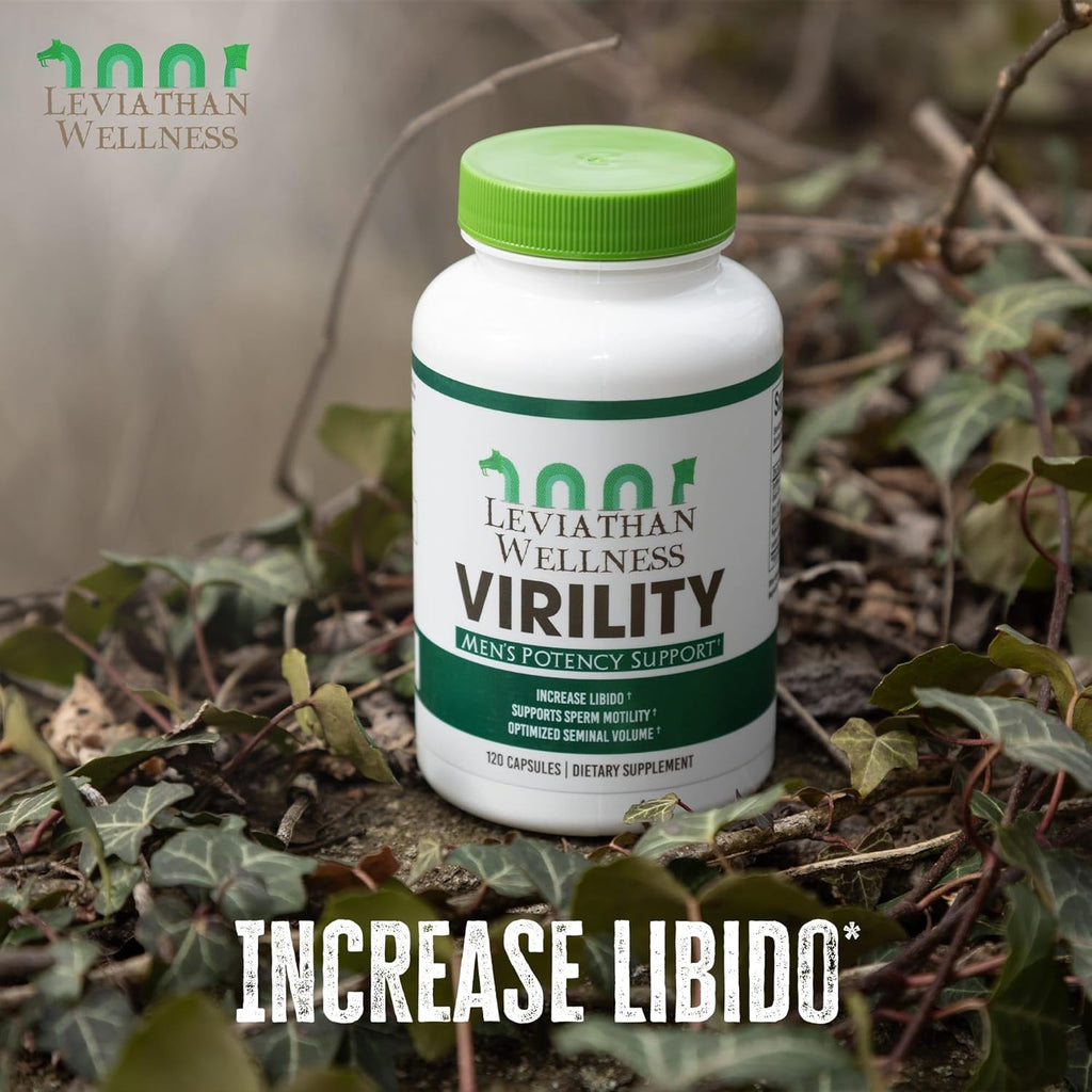 Virility - Men's Potency Support | Zinc (10 mg), Sunflower Lecithin (1200 mg), Celery Extract (1000mg), Maca Root (250 mg) | 120 Capsules, 30 Servings | Made in The USA