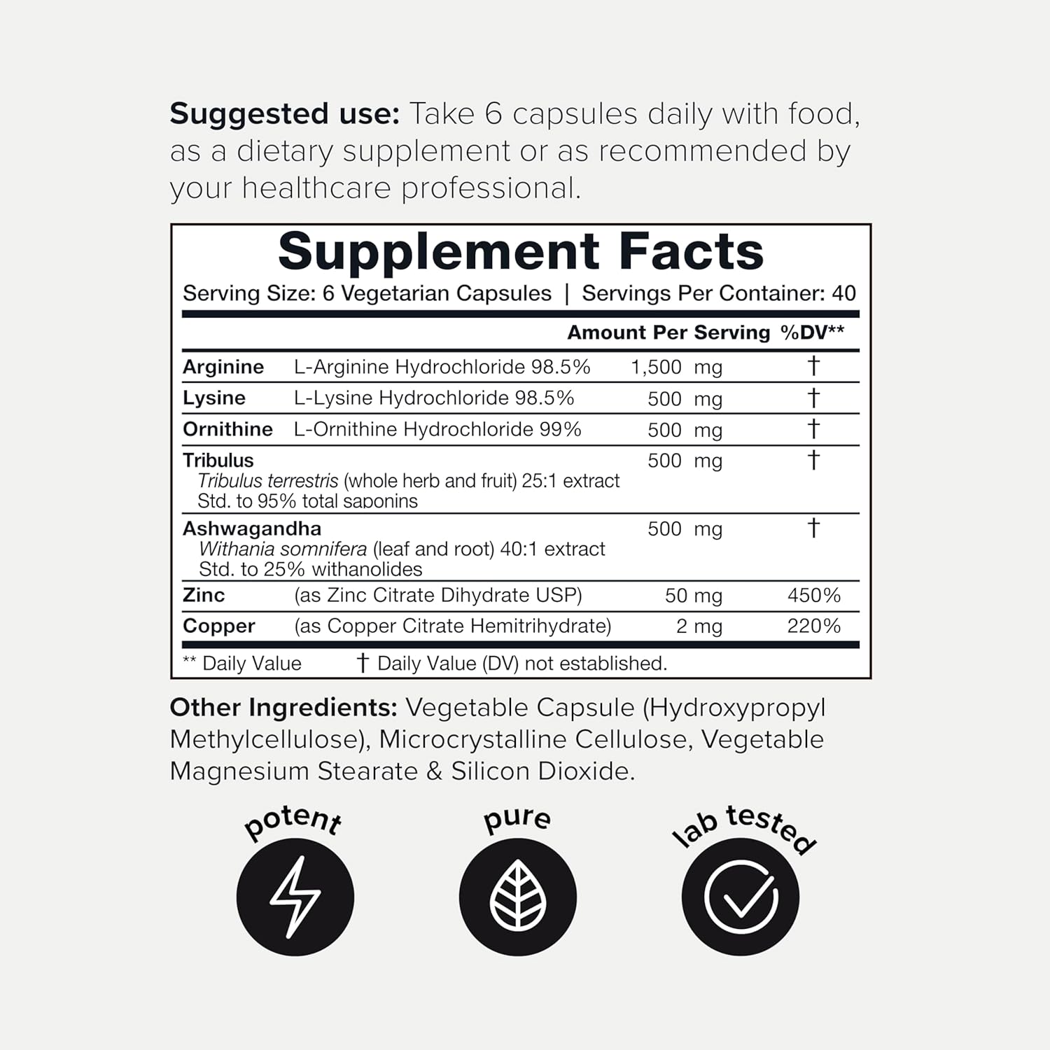 HGH Supplements for Men & Women (240 Count) 3,550mg+ Support Muscle Growth & Healthy Levels of Human Growth Hormone for Men, with High-Purity Arginine, Ornithine, Lysine, Tribulus, and Ashwagandha TQ