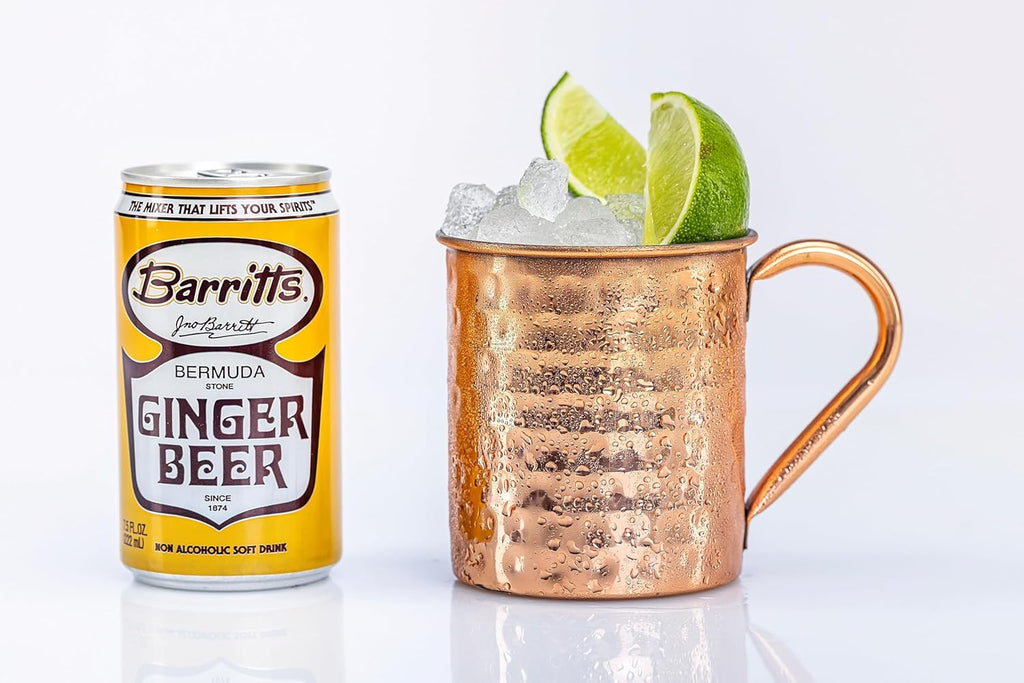 Barritt's Mixers - Ginger Beer Original Ginger Beer, Non-Alcoholic Soda Cocktail Mixer, 7.5 fl oz Cans, 24 Pack, Mini